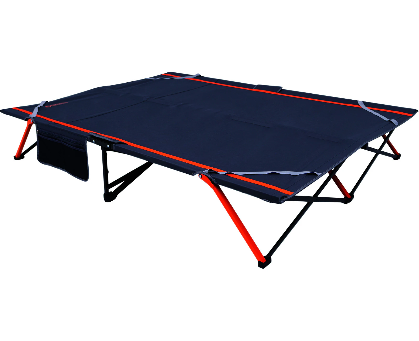 Wildtrak Easy Up 200x144cm Stretcher Outdoor Camping Queen Bed w/ Carry Bag Grey