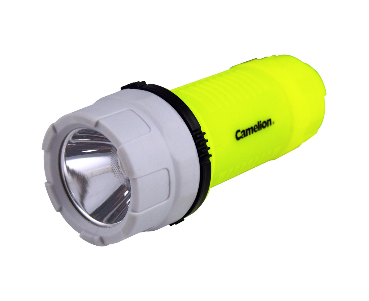 Camelion 5M Waterproof Diving Torch LED Dive Light Underwater Flashlight Yellow