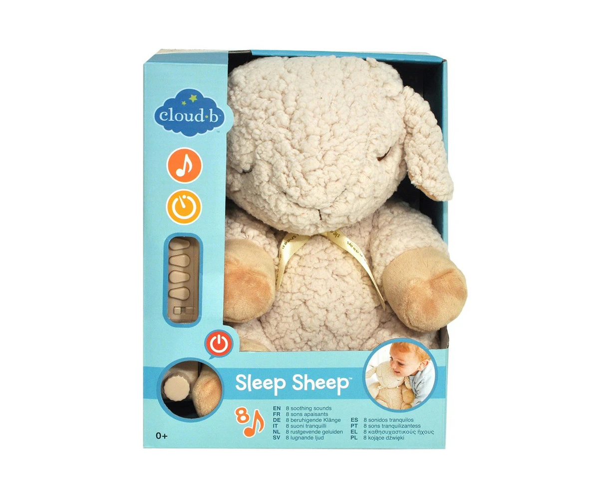 Cloud b Sleep Sheep 8 Soothing Sounds Plush Baby Sleep Aid Soother Speaker 0y+