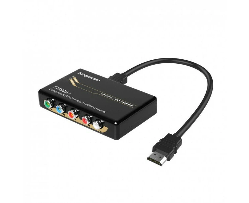 Simplecom CM505v2 Female Component to Male HDMI Converter Full HD 1080p Adapter