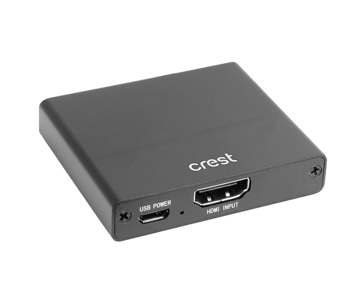 Crest 30Hz Splitter Female to 2x HDMI Port 4K Ultra HD Resolution Plug & Play