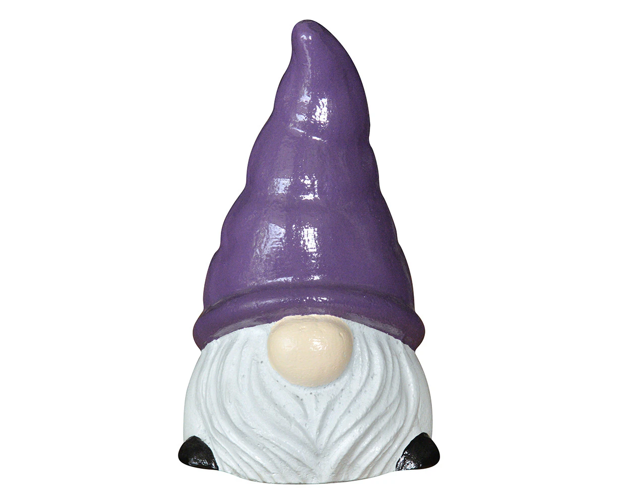 Northcote Pottery Gnome Bob Home Decorative Garden Decor Large Hat 20cm Purple