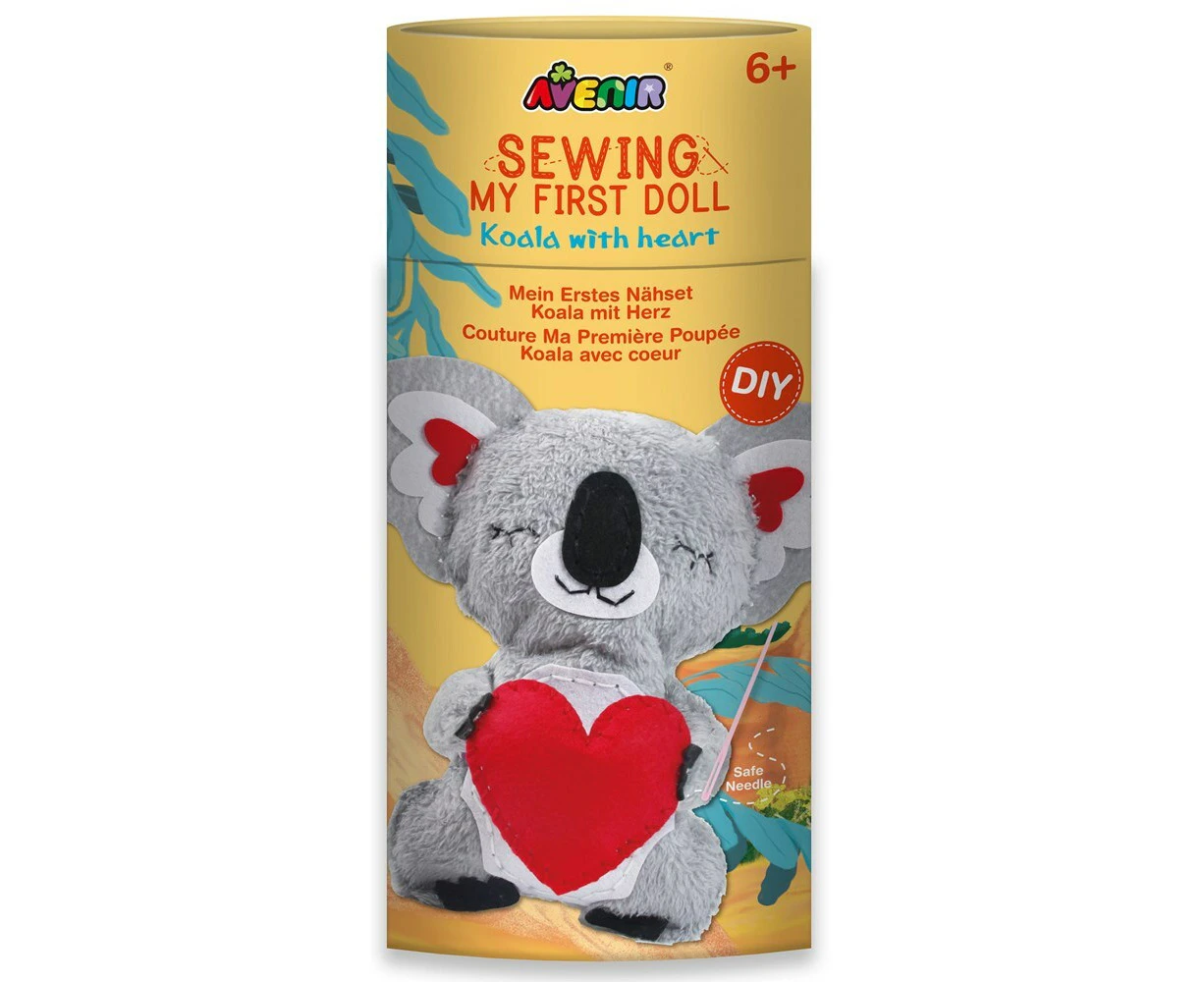 Avenir Sewing My First Doll Koala w/ Heart Kids/Children Activity Plush Toy 6y+