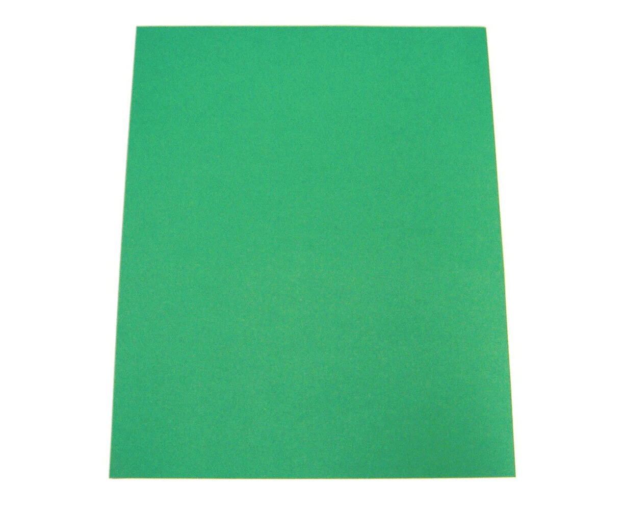 100pc ColourfulDays A4 Colour Board 160gsm Paper Craft School Sheets Green