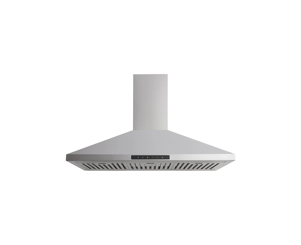 Euromaid 90cm Stainless Steel Pyramid Canopy Rangehood 700m3/h Air Extraction