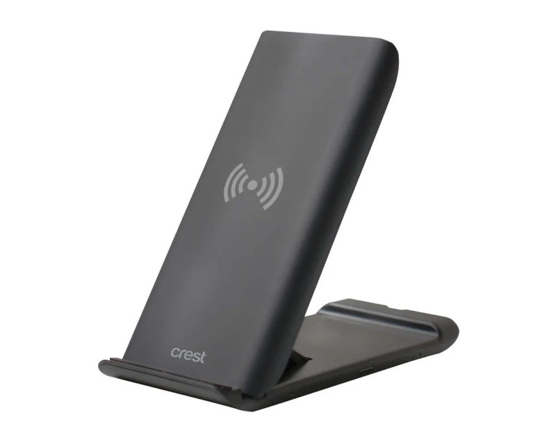 Crest 15w Wireless Qi Smartphone Charging Stand w/Quick Charge 3.0A Wall Charger