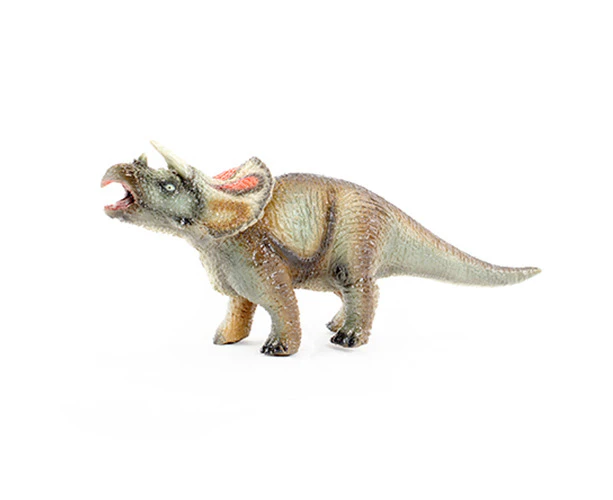 Keycraft 33cm Soft Stuffed Triceratops Dinosaur Large Animal Figure Kids 3y+ Toy