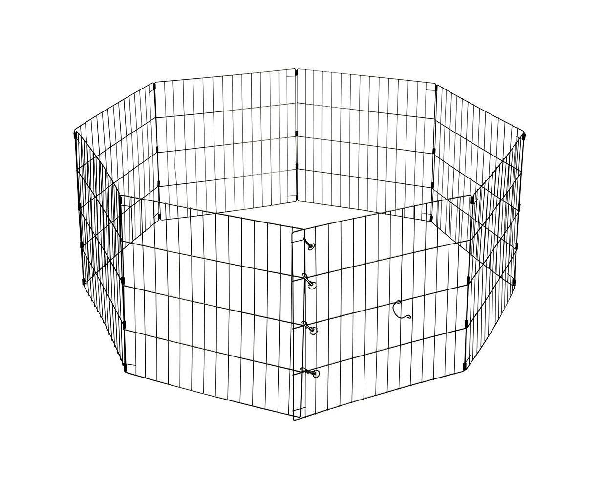 Royale Portable Collapsible 8 Panel 61x91cm Hinged Puppy/Dog Play Pen Enclosure