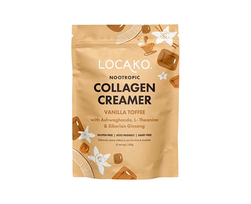 Locako Collagen Creamer Nootropic (Vanilla Toffee) 300g