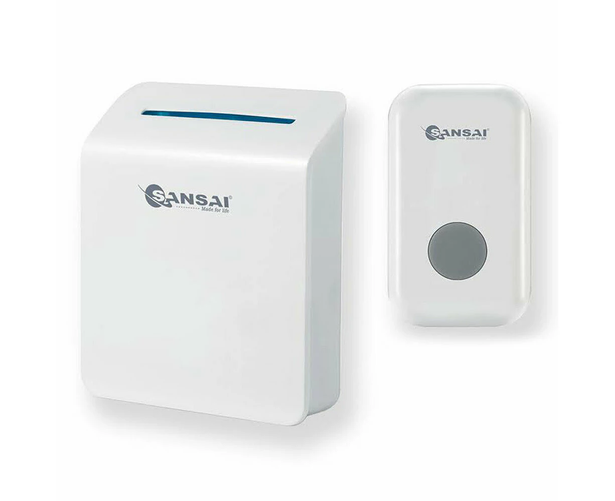 Sansai DB-920B Wireless Digital Doorbell Chime Door Bell w LED Light Home/Office