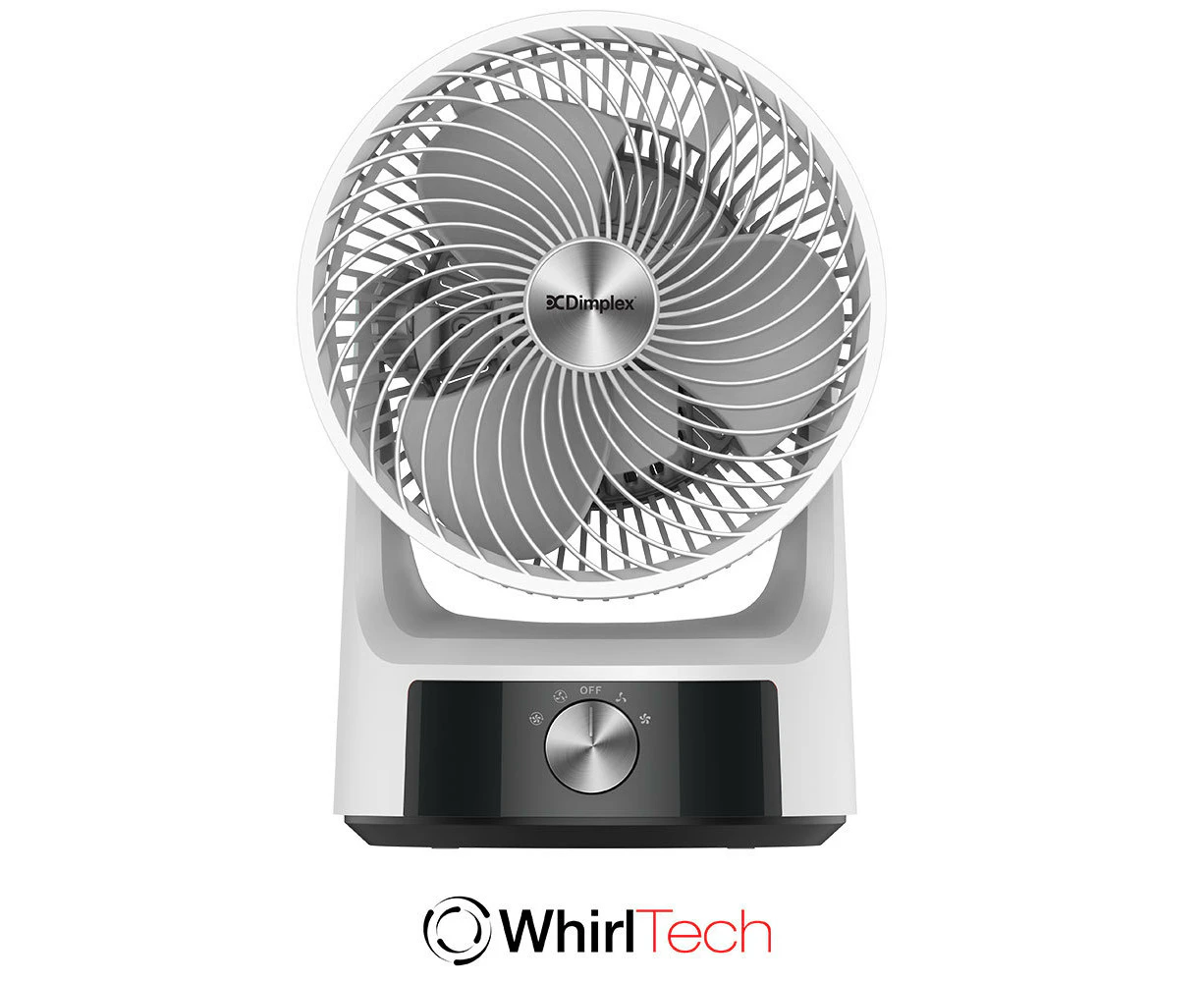 Dimplex DCACM20 Whirl Fan Air Circulator/2 Speed/Cooling/Cooler/Oscillating WHT