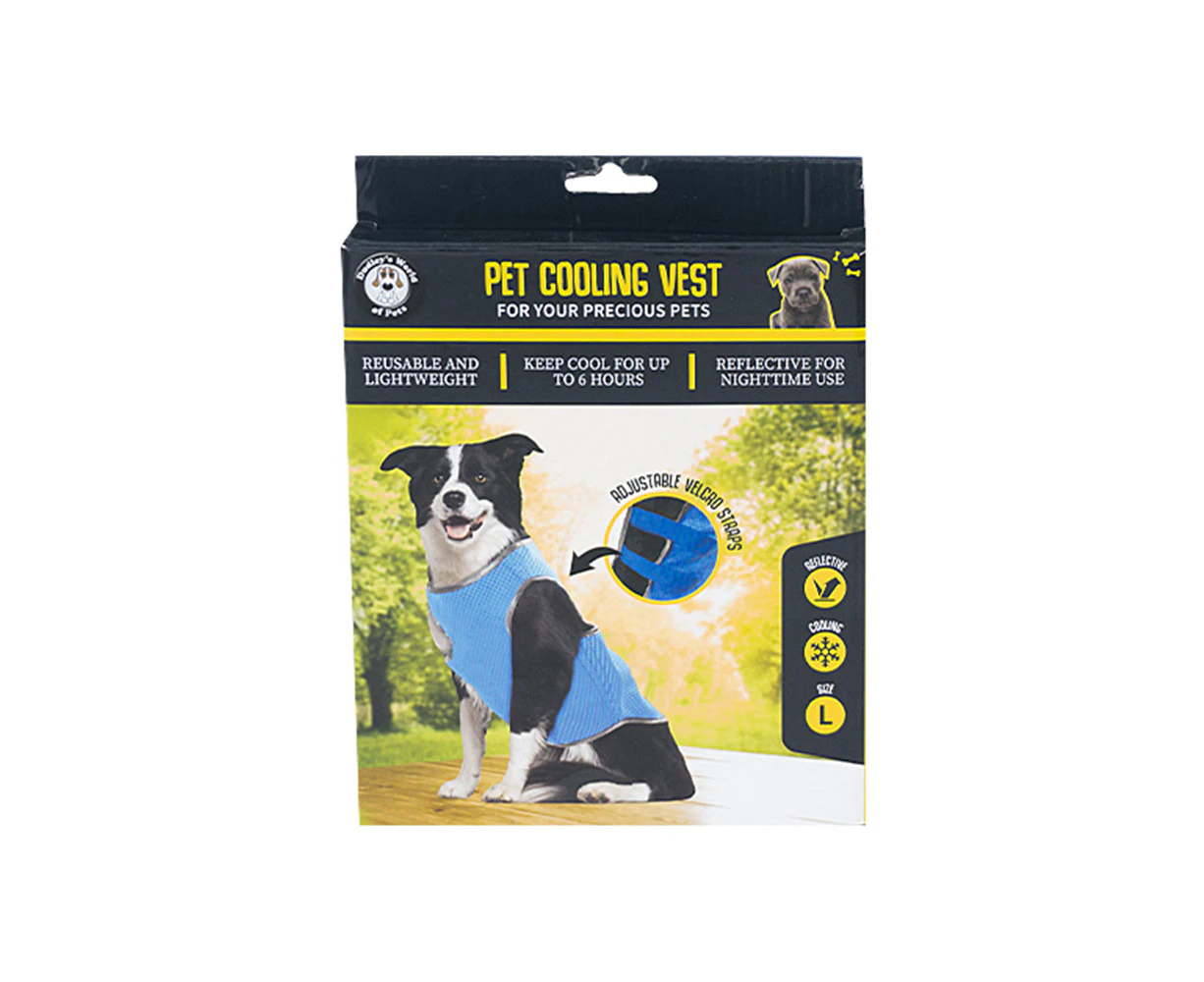 Dudley's World Of Pets Dog/Cat/Pet Care Portable Walking Cooling Vest- Large