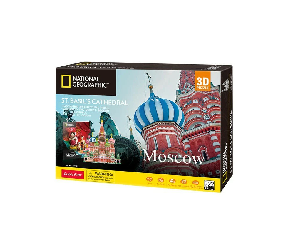 National Geographic Moscow: St. Basil's Cathedral 222-Piece 3D Puzzle