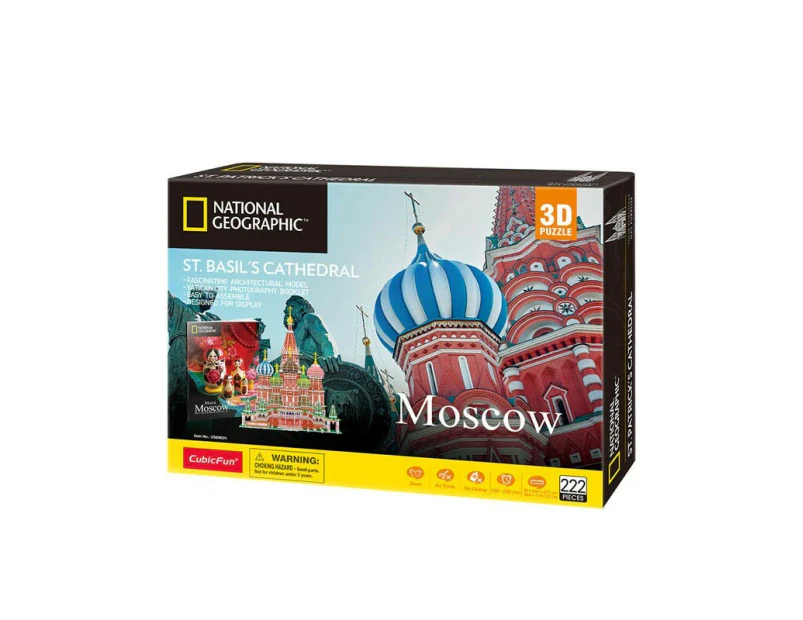 National Geographic Moscow: St. Basil's Cathedral 222-Piece 3D Puzzle