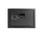 Defence Home Digital Code Security Safe w/Removable Shelf 250x350x250mm - Black