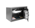 Defence Home Digital Code Security Safe w/Removable Shelf 250x350x250mm - Black