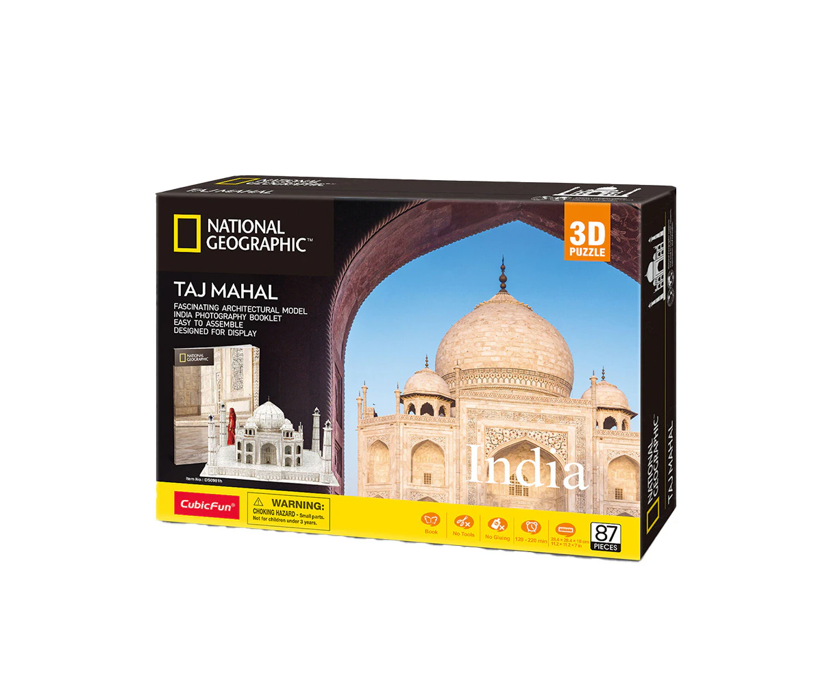 National Geographic India: Taj Mahal 87-Piece 3D Puzzle