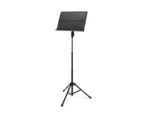 Hercules 115cm Folding 3-Section Orchestra Sheet Music Stand w/Tripod Base Black