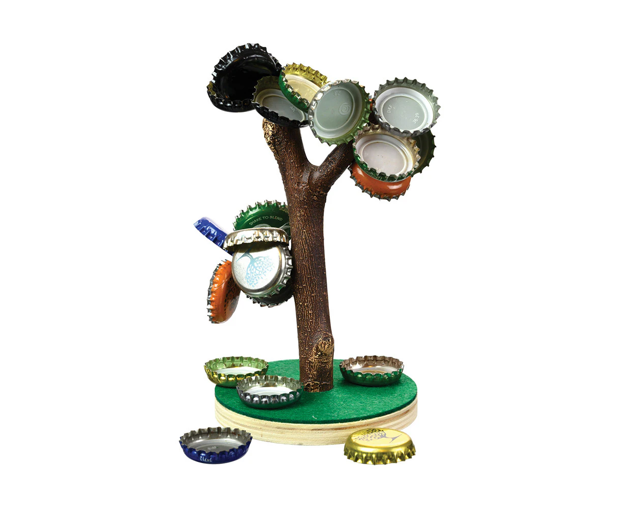 Funtime 16cm Magnetic Desktop Bottle Cap Tree Room Display w/ Magnet Branch