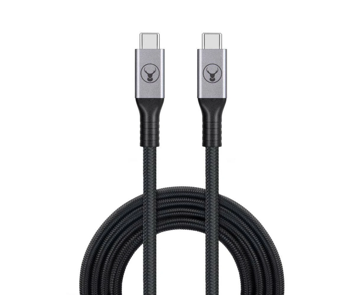 Bonelk Long-Life 2m USB TypeC to USB-C 10Gbps Cable For Samsung Galaxy S22 Black