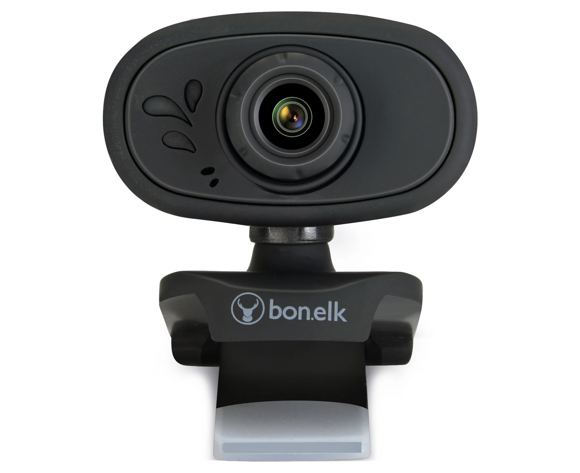 Bonelk USB Webcam Clip-On 720P Web Camera w/ Microphone for PC/Computer Black