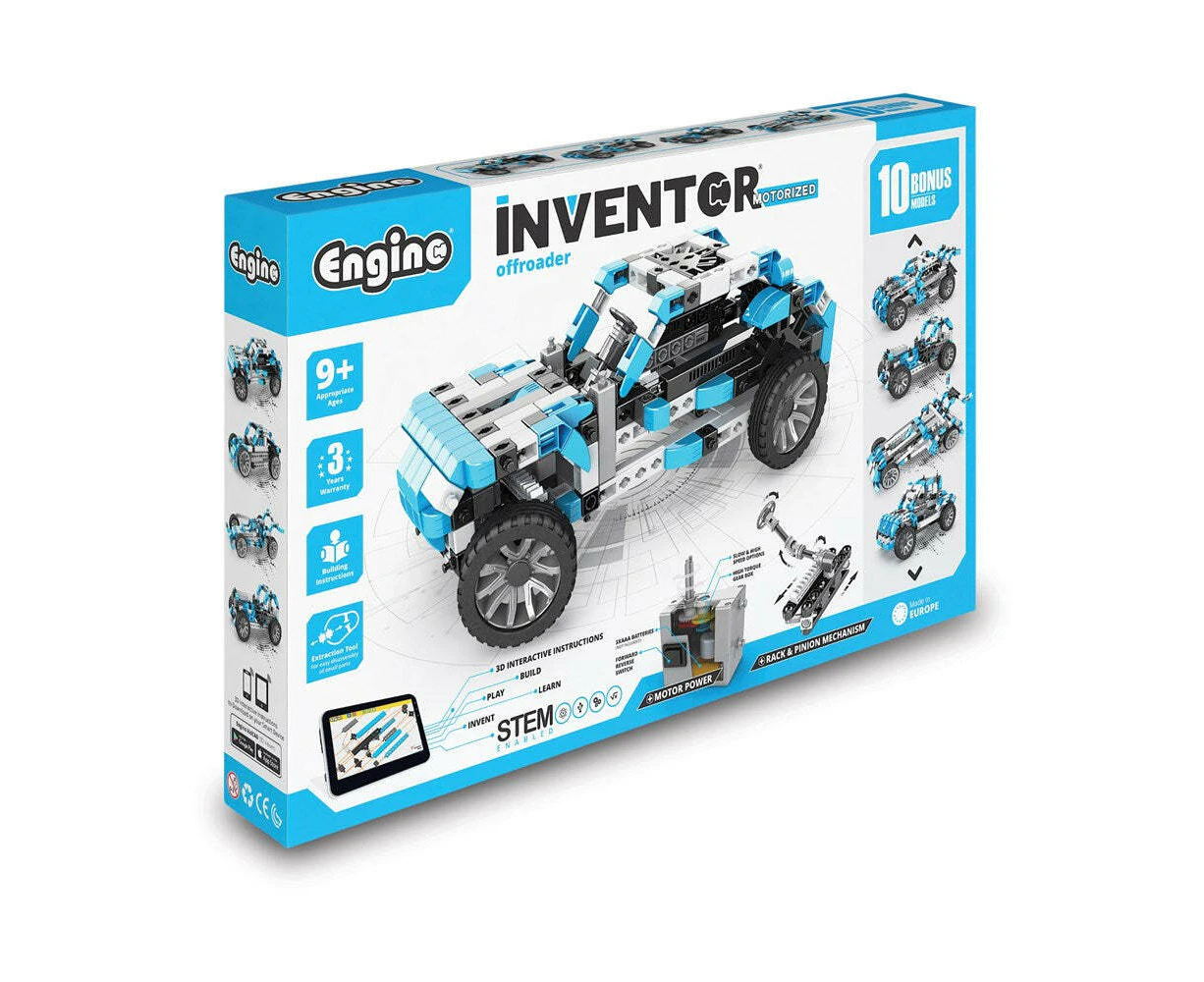 Engino Inventor Motorised Offroader Kids Build/Play Invent Pretend Fun Toy 9y+