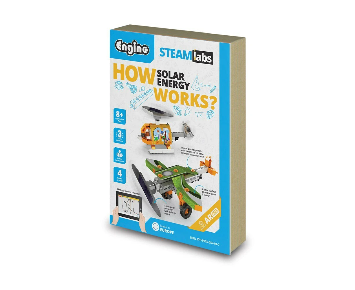 Engino STEAM Labs How Solar Energy Works Kids/Children Snap-on Learning Toy 8y+