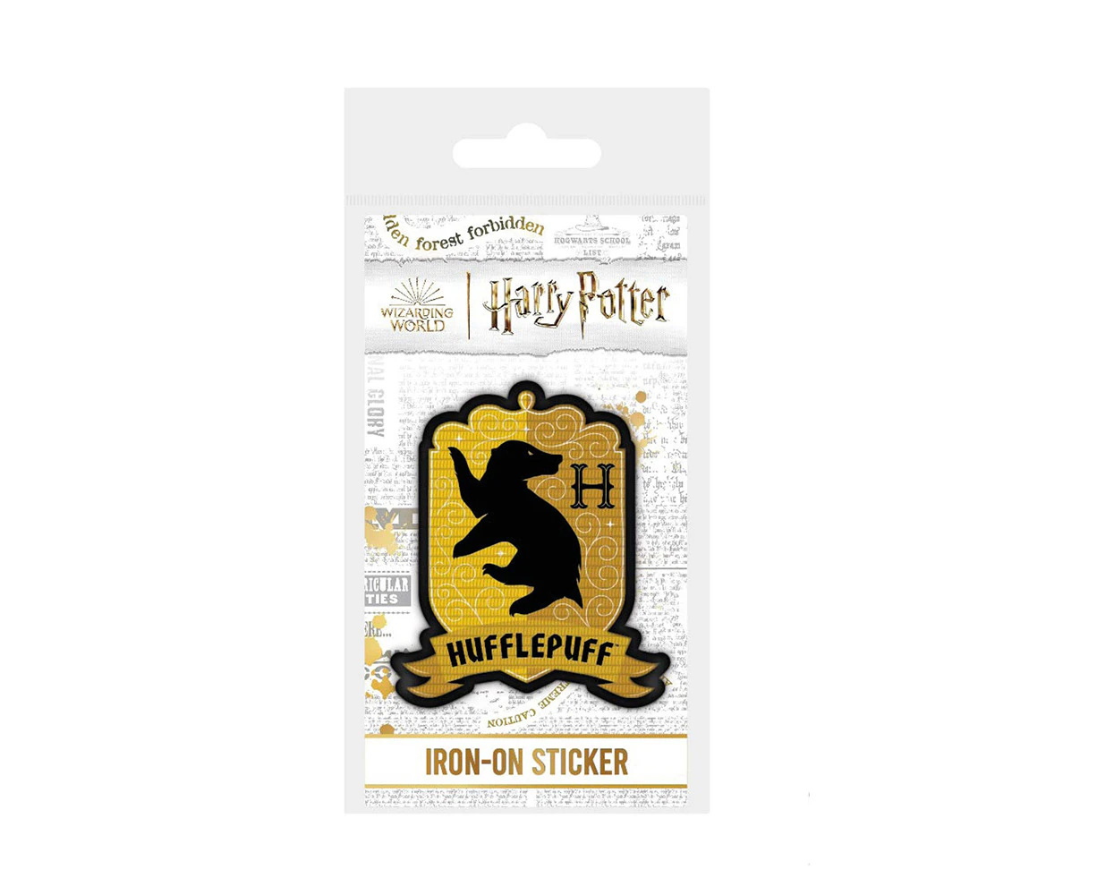 Wizarding World Harry Potter Hufflepuff Crest Fabric Iron-On Decorative Patch