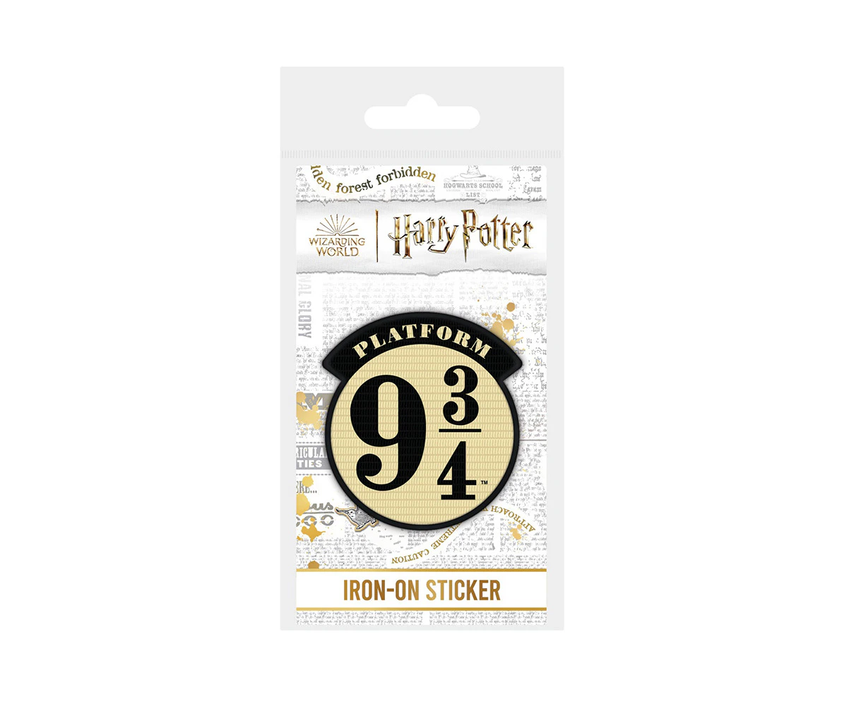 Wizarding World Harry Potter Platform 9 3/4 Fabric Iron-On Decorative Patch