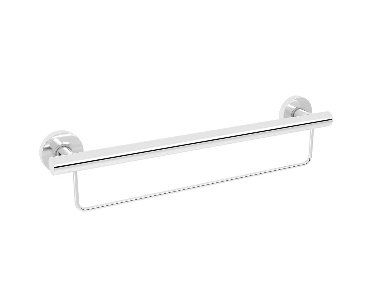 Evekare Bathroom Wall Mobility Towel Rail Bar Rack/Holder 600mm Stainless Steel