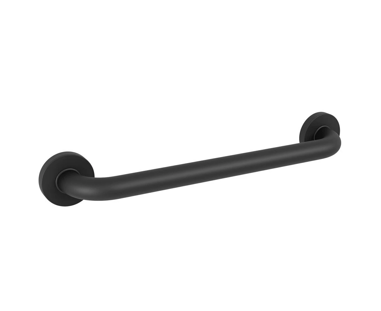 Evekare Concealed Flange Safety Grab Bathroom Hand Rail/Bar 450mm SS Matte Black