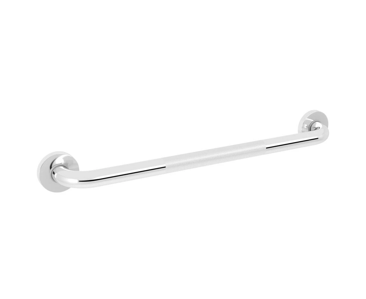 Evekare Concealed Flange Safety Grab Bathroom Hand Rail/Pull Bar Knurled 600mm