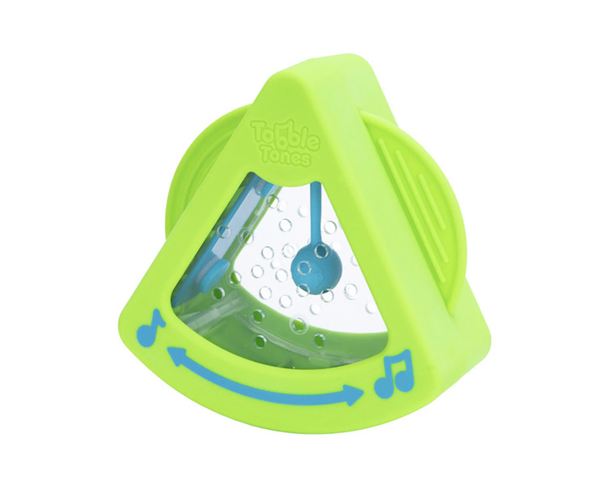 Fat Brain Toys Co 12cm Tobble Tones Rocking Chime Kids Sensory Toy 6m+ Green