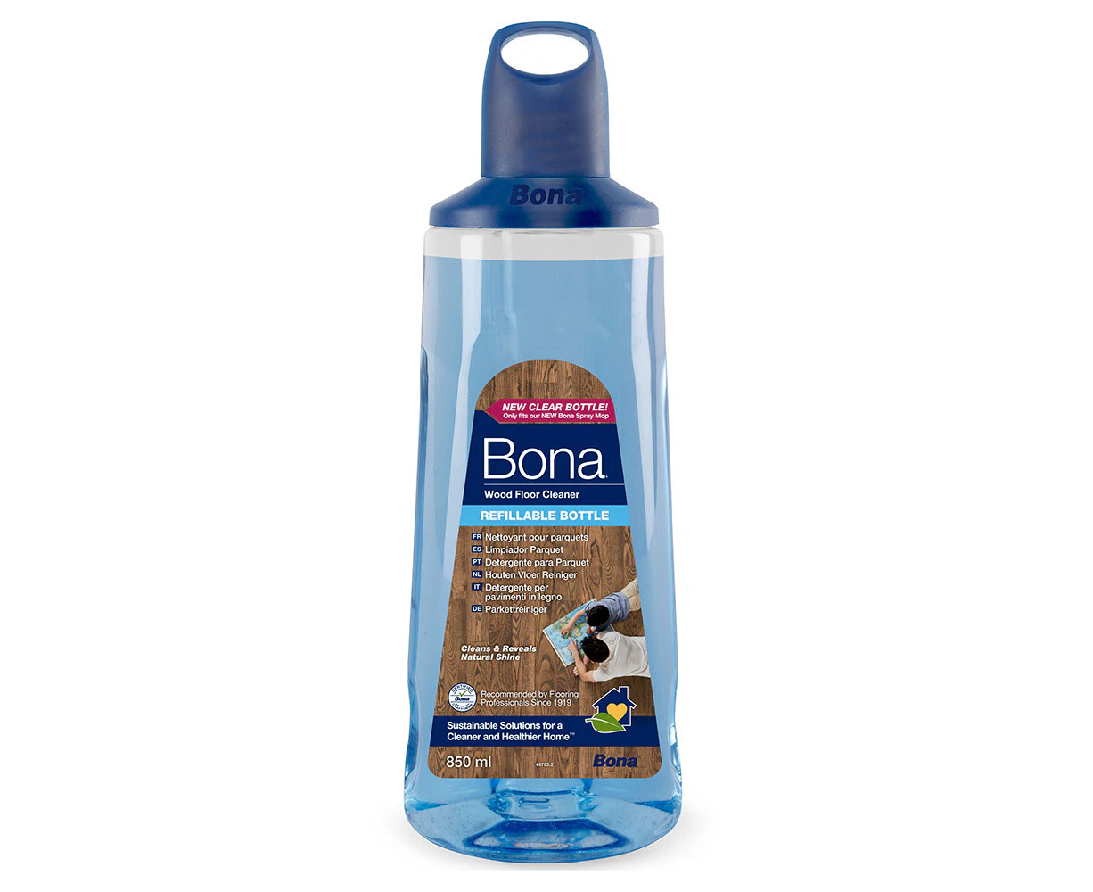 Bona 850ml Wood/Timber Floor Cleaner Refill Cartridge For New Spray Mop