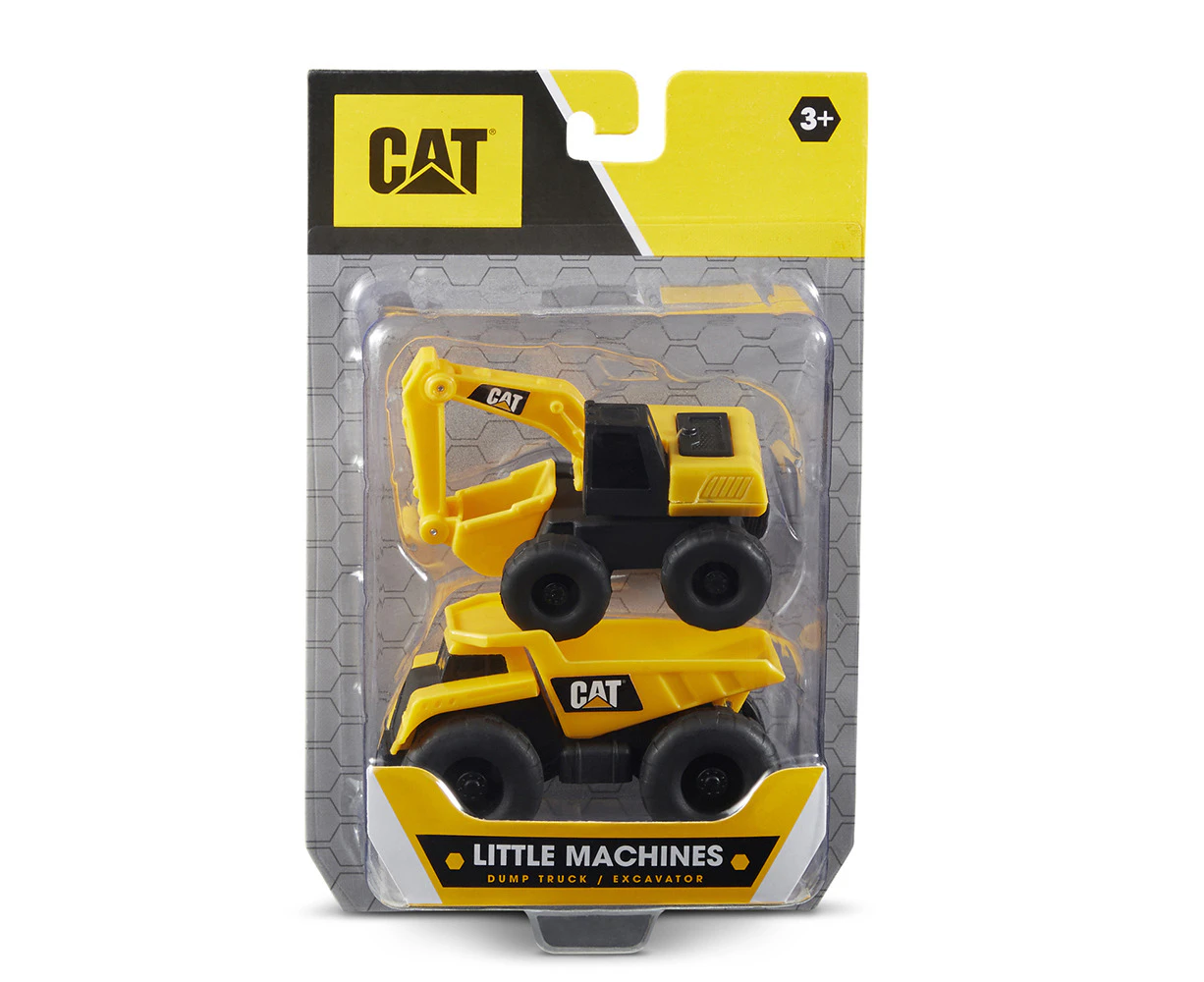 2pc CAT Mini Machines Kids/Children Construction Digger/Truck Toy Assorted  3+