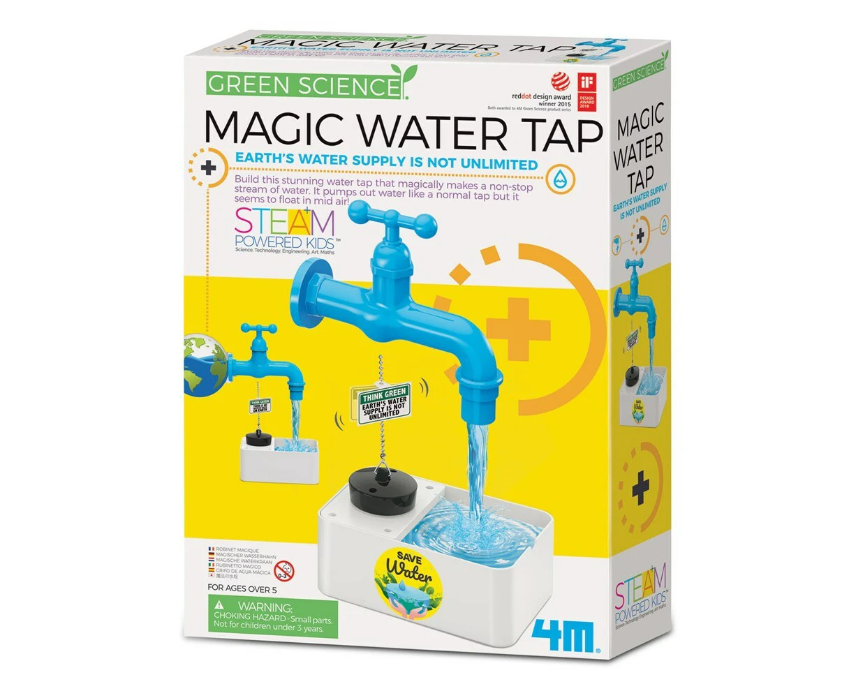 4M  Green Science Magic Water Tap Educational Kids/Toddler Fun Activity Toy 5y+