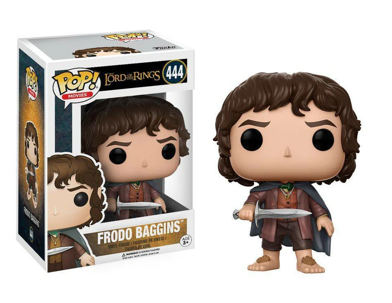 Pop! Funko 10cm Vinyl Figurine LotR Frodo Baggins #444 Collectable Kids Toy 3y+