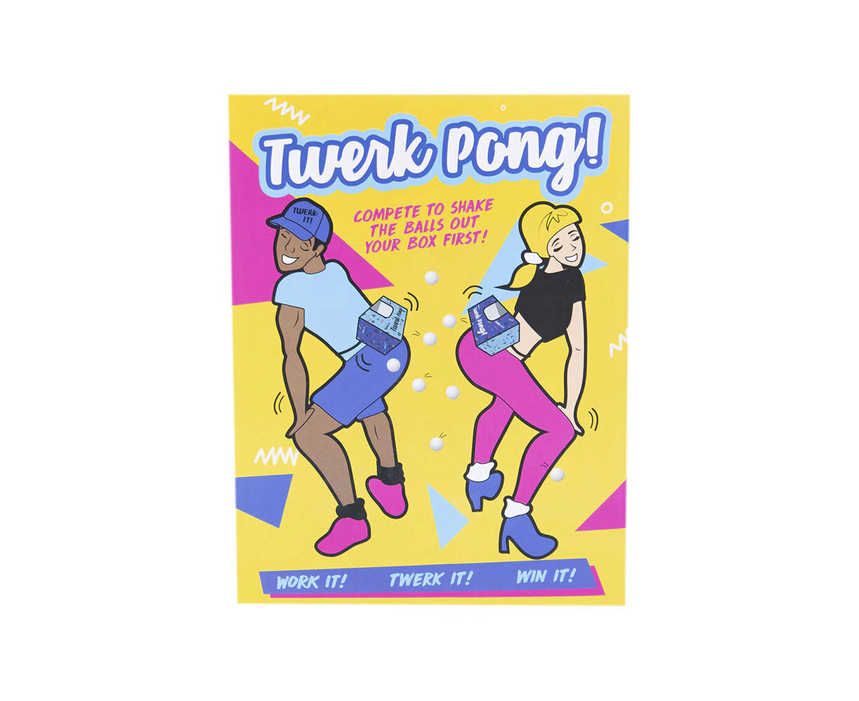 Fizz Creations Twerk Pong Fun Box Adult/Friends Drinking/Dancing Party Game