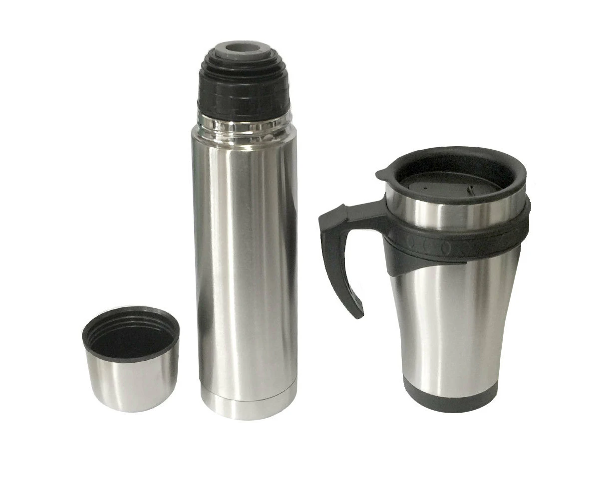 Stainless Steel Flask 450ml Mug/500ml Bottle/Double Wall Vacuum/Hot/Cold/Thermo