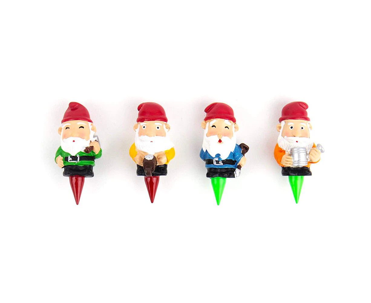 4pc Gift Republic Mini House Plant/Garden Decorating Solid Resin Gnomes Inserts