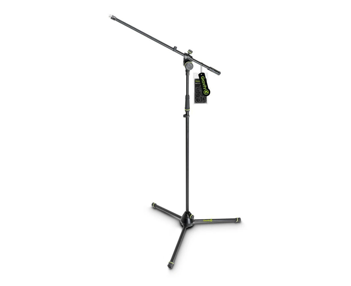 Gravity MS4321B Folding 169cm Stand w/ 2 Point Adjustment Boom For Microphone