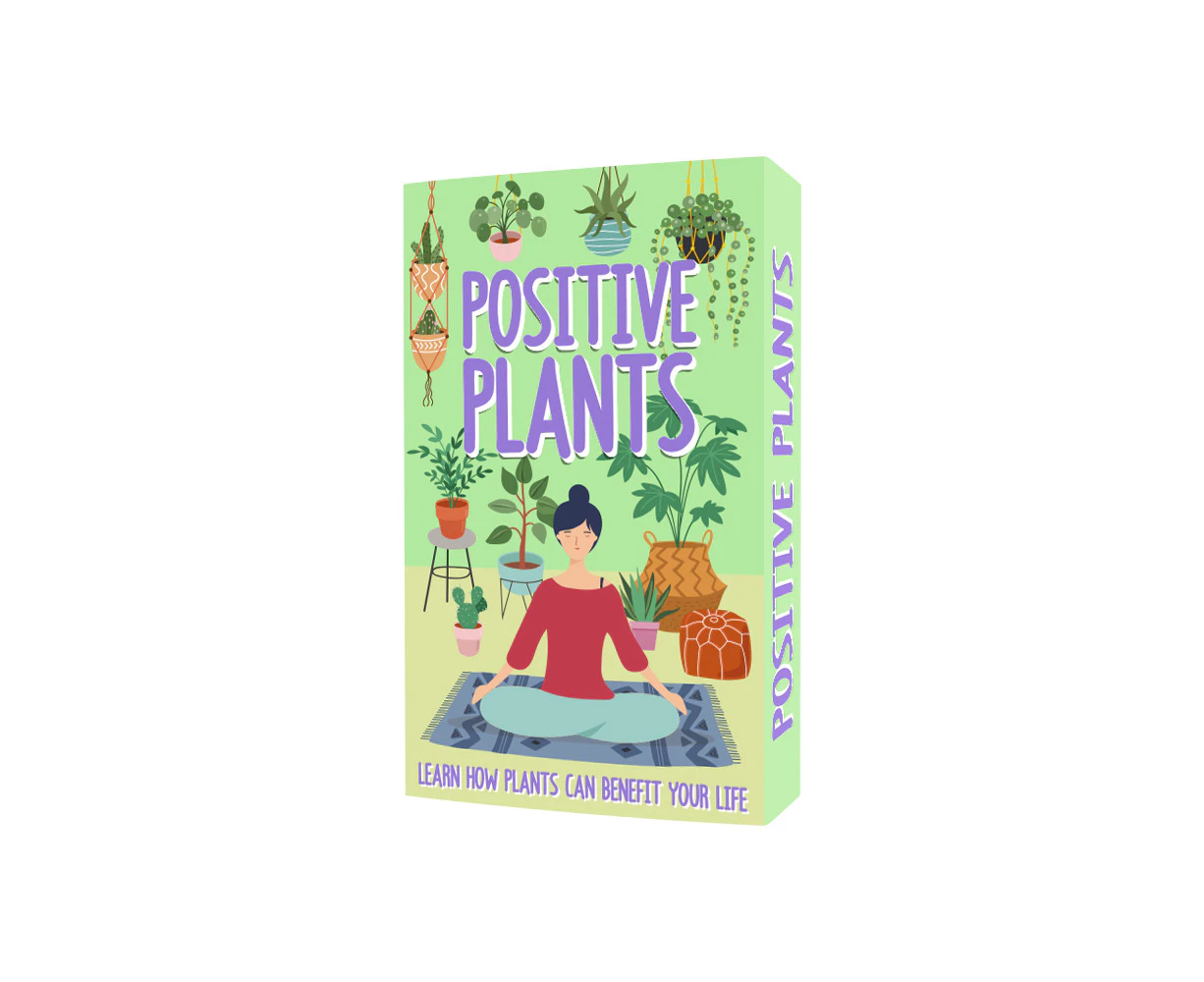 100pc Gift Republic Positive Plants Cards Deck Trivia Learning Flashcards Set