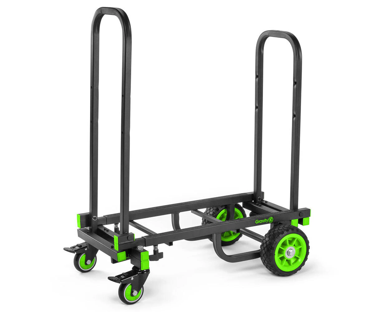 Gravity CARTM01B 150kg Capacity Multifunctional Steel Trolley/Cart Medium Black