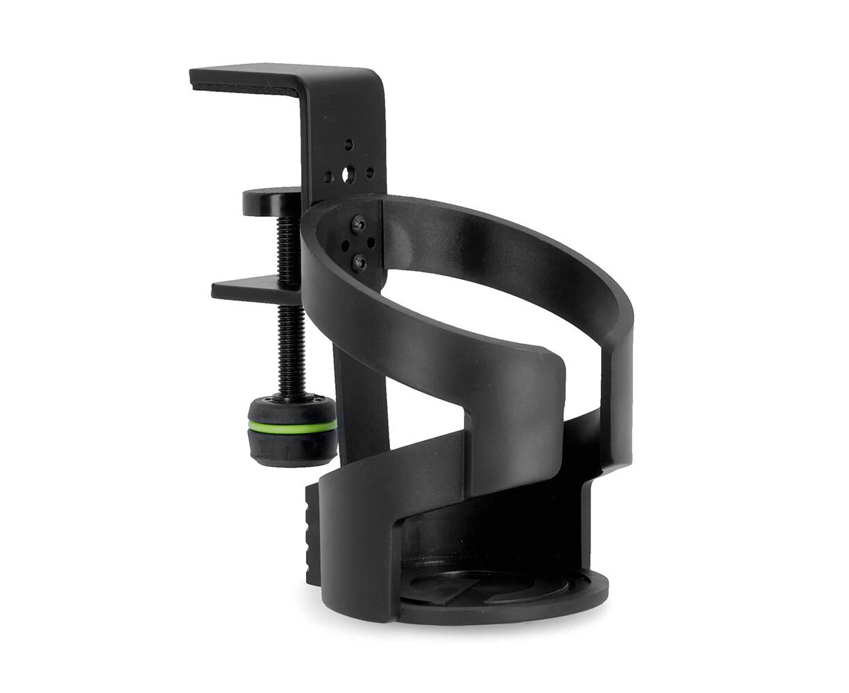 Gravity MADRINKMTC Medium 10.2cm Drink Holder w/ Table Clamp For Mic Stand Black