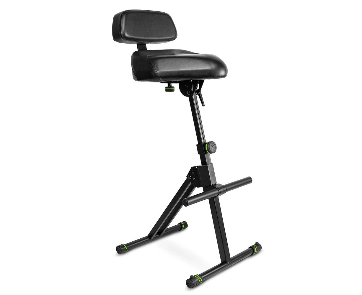 Gravity FMSEAT1BR Adjustable 97cm Chair Stool Seat w/ Foot & Backrest Black