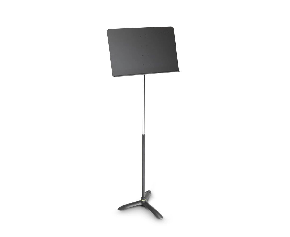 Gravity NSORC1L Tall 150cm Music Stand Orchestra Holder w/ Aluminium Desk Black