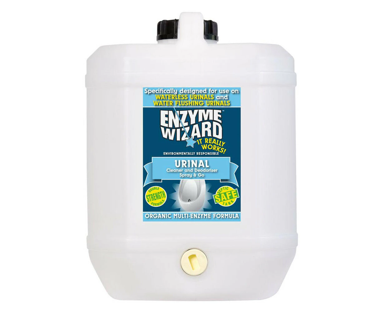 Enzyme Wizard Toilet Urinal Cleaner Spray & pH Neutral Deodoriser Refill 10L