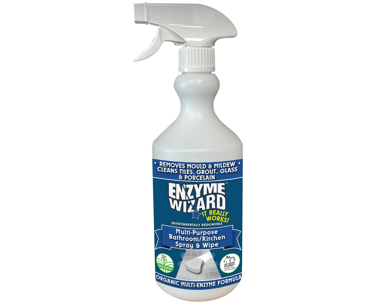 Enzyme Wizard Multipurposes Bathroom and kitchen Spray and Wipe 750ml Spray