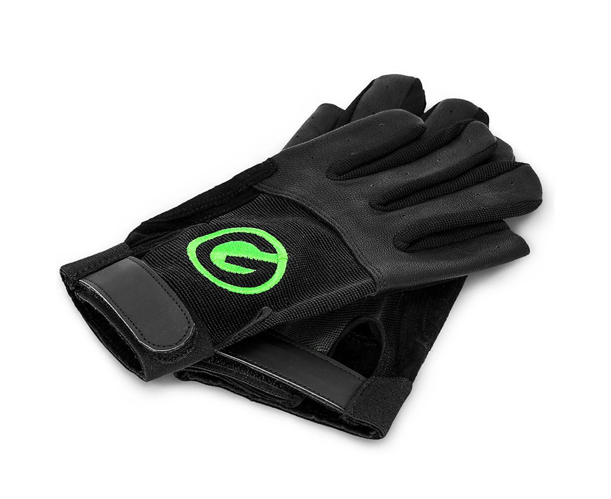 Gravity XWGLOVEL Robust Work Grip Gloves Pair w/ Touch Fastener Large Black