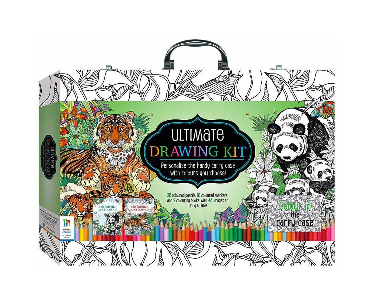 Art Maker Adult Art Ultimate Drawing/Colouring Kit Pencil/Pen Carry Case